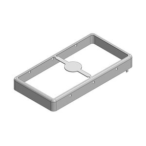 52 x 26,7 x 6 mm Dwuczęściowa, ciągniona bezszwowo osłona RF/osłona EMI FRAME (CRS) Ekranowa rama osłonowa Masach TECH EMI/RFI-Abschirmung MS520-10F, 1 szt.