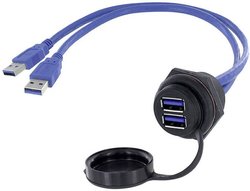 Złącze męskie USB encitech 1310-1036-05, USB Typu-A, 3.00 m, 1 szt.