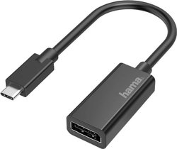 adapter USB, DisplayPort Hama 00200314, [1x złącze żeńskie DisplayPort - 1x złącze męskie USB-C]