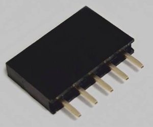 Listwa gniazdowa jednorzędowa 5-biegunowa, prosta, pozłacana, raster 2,5 mm, wysokość 8,5mm, nierozdzielny BKL Electronic 10122203 Listwa złączy żeńskich (standardowa) 1 szt.