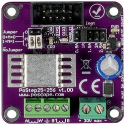 Sterownik silnika krokowego 25-256, od 0.5 do 2.5A, od 9 do 30 V, maks. 256 mikro-kroków Sterownik silnika krokowego Joy-it PoStep25-256 PoStep25-256, 1 szt.