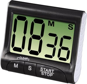 Cyfrowy minutnik kuchenny HAMA „Countdown”. Timer Hama 95304 cyfrowy czarny