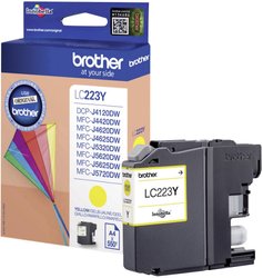 Brother atrament LC-223Y tusz oryginalny  Żółty LC223Y