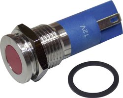 Lampka sygnalizacyjna LED TRU COMPONENTS TC-92106c41 1605981, 60 mcd, 12 V DC/AC, 12 mm