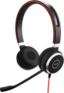 Zestaw słuchawkowy On Ear Jabra Evolve 40 MS Stereo 6399-823-109 Stereo czarny, czerwony