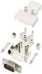 Zestaw listew męskich D-Sub encitech TRI-M-09-HDP15-W-K 6355-8058-01, rzędy: 3, styki: 15, 180 °, 1 szt.