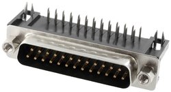 Listwa męska D-Sub Connfly DS1037-01-25MNAKT74, rzędy: 2, styki: 25, 1 szt.