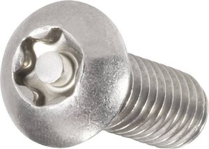 Wkręt soczewkowy zabezpieczający Toolcraft, M6x40, ISO 7380, 10 szt.
