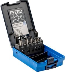 Pogłębiacz stożkowy zestaw PFERD SET KES HSS DIN 335 C90° 6 HC-FEP 25202160  1 szt.