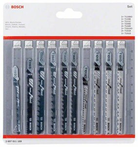 Zestaw brzeszczotów Wood, 10-częściowy Bosch Accessories 2607011169 2607011169 10 szt.