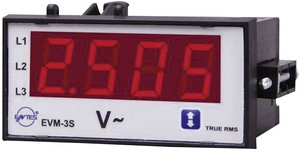 Woltomierz EVM-3C-48, do zabudowy  ENTES EVM-3C-48