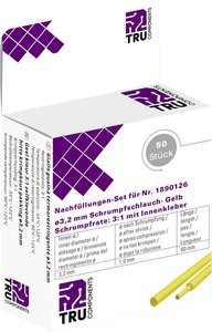 Rurka termokurczliwa z klejem TRU COMPONENTS T1807CA007C, 2:1, od 3.20 mm do 1 mm, 50 szt.