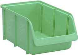 Skrzynka magazynowa Hünersdorff 674400 (S x W x G) 207 x 155 x 332 mm zielony 1 szt.