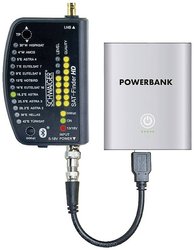 Schwaiger Sat Finder HD + Powerbank Wykrywacz sygnału satelitarnego