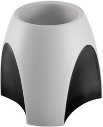 HAN DELTA 1753-31  Pojemnik na długopisy szary błyszczący, czarny Ilość przegródek: 1