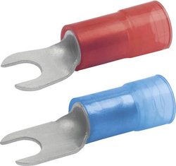 Klauke 652C6 Złącze widełkowe   10 mm²  Izolowane częściowo czerwony 1 szt.