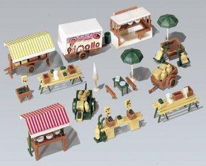 Jarmark cotygodniowy, Faller 272533, skala N