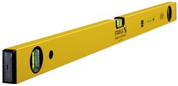Poziomica STABILI Typ 70-2, 80 cm, lekki profil aluminiowy, 1 libella pozioma, 2 libelle pionowe, Made in Germany Lekka poziomica Stabila 14188
