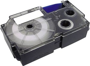Taśma do nadruku XR, Casio XR-9YW1, 9 mm x 8 m, Kolor taśmy: żółty / Kolor nadruku: czarny