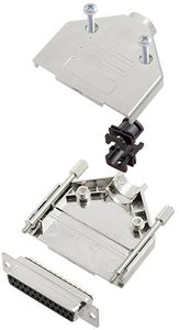 Zestaw listew żeńskich D-Sub TRU COMPONENTS TCDTPKM25DBSK 7709396, rzędy: 2, styki: 25, 180 °, 1 szt.