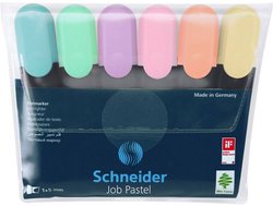 Marker do tekstu Schneider Textmarker Job pastell Etui 6 Stück