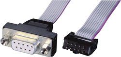 Kabel szeregowy Renkforce RF-4533990, [1x złącze żeńskie D-SUB 9-pin - 1x listwa żeńska 10 pin], 0.26 m