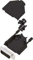 Złącze męskie D-Sub encitech DTZK15-BK-HDP26-K 6355-0102-02, rzędy: 3, styki: 26, 180 °, 1 szt.