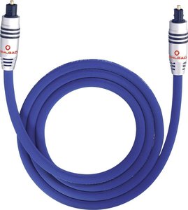 kabel audio cyfrowe Toslink/optyczne Oehlbach 1381 XXL® Series 80, [1x złącze męskie optyczne/TOSLINK (ODT) - 1x złącze męskie optyczne/TOSLINK (ODT)], 1.00 m, niebieski
