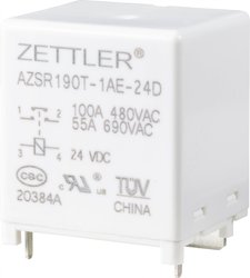 Przekaźnik mocy Zettler Electronics AZSR190T-1AE-24D, 800 V/AC, 100 A, 1 szt.