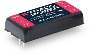 Przetwornica DC/DC, do PCB TracoPower TEN 40-7223WIR TEN 40-7223WIR, 40 W, 15 V/DC, -15 V/DC, 1.33 A, 1 szt.