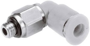 Obrotowy kątowy filtr odprowadzający Norgren M02470405  Gwint zewnętrzny: M5  Średnica rury: 4 mm