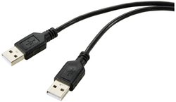 Kabel USB Renkforce RF-5771508, USB 2.0, Złącze męskie USB-A, Złącze męskie USB-A, 1.00 m