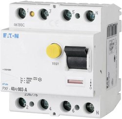 Wyłącznik różnicowoprądowy Eaton 236804, 4 styki, 63 A, 0.3 A, 400 V/AC