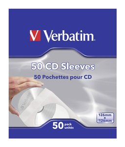 Pokrowiec na płyty CD Verbatim CD-DVD PAPER SLEEVES 50 PACK 49992, 50 szt.
