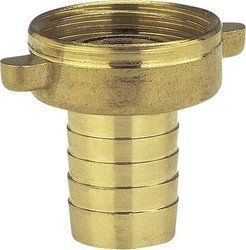 Przyłącze kranowe mosiężne 2-częściowe 33,3 mm (G 1'') / 19 mm (3/4'') Złączka węża GARDENA 07141-20 30,3 mm (1'') IG, 19 mm (3/4'') Ø