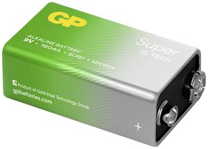 Bateria 9V GP Alkaline Super 9V 1 sztuka Bateria 9 V GP Batteries Super, 1 szt.