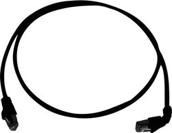 Kabel LAN Telegärtner L00000A0201, 1 szt., RJ45, CAT 6a, S/FTP, 0.50 m, czarny