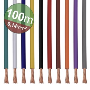 Asortyment splotów Quadrios 22CW001, 1 x 0.14 mm², 1 zest., biały, niebieski, brązowy, pomarańczowy, zielony, żółty, szary, fioletowy, czarny, czerwony