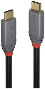Kabel USB LINDY, USB 3.2 Gen2x2, Złącze męskie USB-C®, Złącze męskie USB-C®, 0.50 m