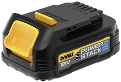 Zapasowy akumulator 18V XR Powerstack, 1,7 Ah z technologią akumulatorów etui i specjalną ochroną obudowy przed kwasami i chemikaliami Akumulator do elektronarzędzi DEWALT DCBP034G-XJ, Li-Ion, 1.7 Ah, 18 V