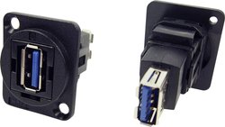Adapter XLR gniazdo USB 3.0 a na gniazdo USB 3.0 A. Cliff CP30205N, 1 szt.