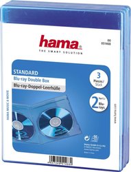 Opakowania Blue-ray, podwójne 2 płyty Blue-ray, 3 szt Koszulka na Blu-ray Hama Double 00051468, 3 szt.