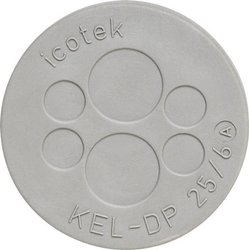 PŁYTA przepustów kablowych KEL. DP Icotek, KEL-DP 50/9, 43554, (Ø) 60 mm, szary, 1 szt.