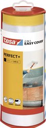 tesa Easy Cover Perfect + Dispenser XL - Folia malarska 2w1 z taśmą maskującą washi i dozownikiem - do czystych, precyzyjnych cięć - z osłoną ostrza - 33 m x 1,40 m Folia ochronna tesa  56571-00000-00 Easy Cover Perfect+ (D x S) 33 m x 1.40 m 33 m 1 szt.