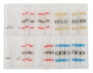 Asortyment tulejek lutowniczych, izolowanych, 1,8x25mm-6,2x40mm, 30 szt. Zestaw złączy zaciskanych KS Tools 970.0720, 0.25 mm² - 6 mm², 30 Teile