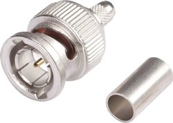 Złącze BNC Hicon  BNC0.6/2.8HD złącze męskie proste 75 Ω 1 szt.