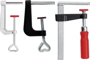 Zacisk stołowy LM10/5R8 100/50 Bessey LM10/5R8 Maksymalna rozpiętość:100 mm Posuw:50 mm