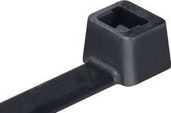 Opaska kablowa HellermannTyton UB1-PA66-BK 138-01980, 100 mm, poliamid 6.6, 1000 szt.