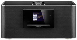 Radio Sangean DDR-75BT DAB+, FM, Internet z pilotem, obsługa Spotify, Amazon Music, Qobuz, Napster, Deezer, Tidal, NFC czarny