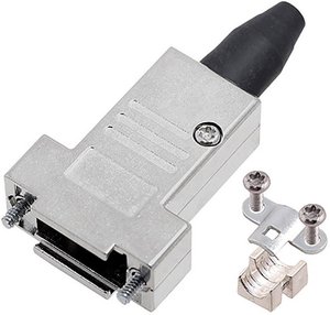 Obudowa złącza D-SUB encitech DTSL25-RG-SJS-M2.5-T-K 6560-2217-33, odlew cynkowy, 180 °, 1 szt.